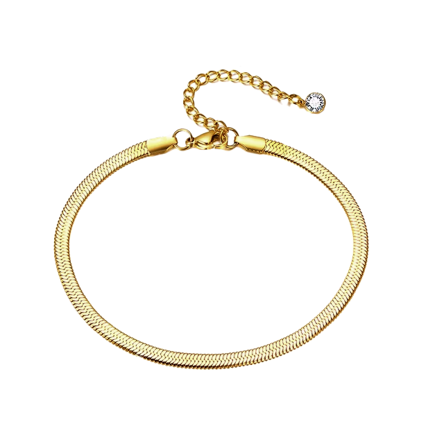 Newport Herringbone Anklet