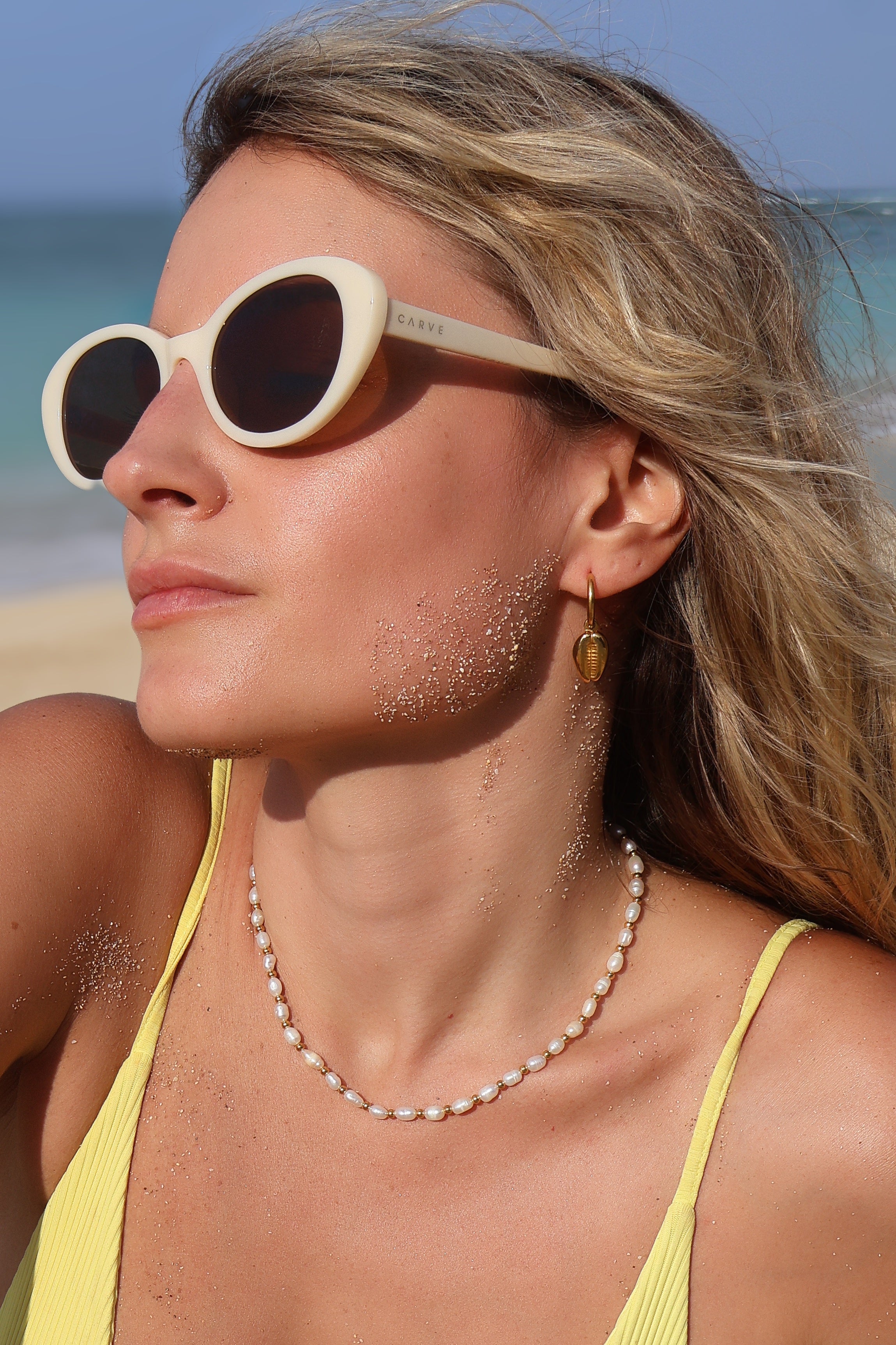 Bali Wave Pearl Necklace
