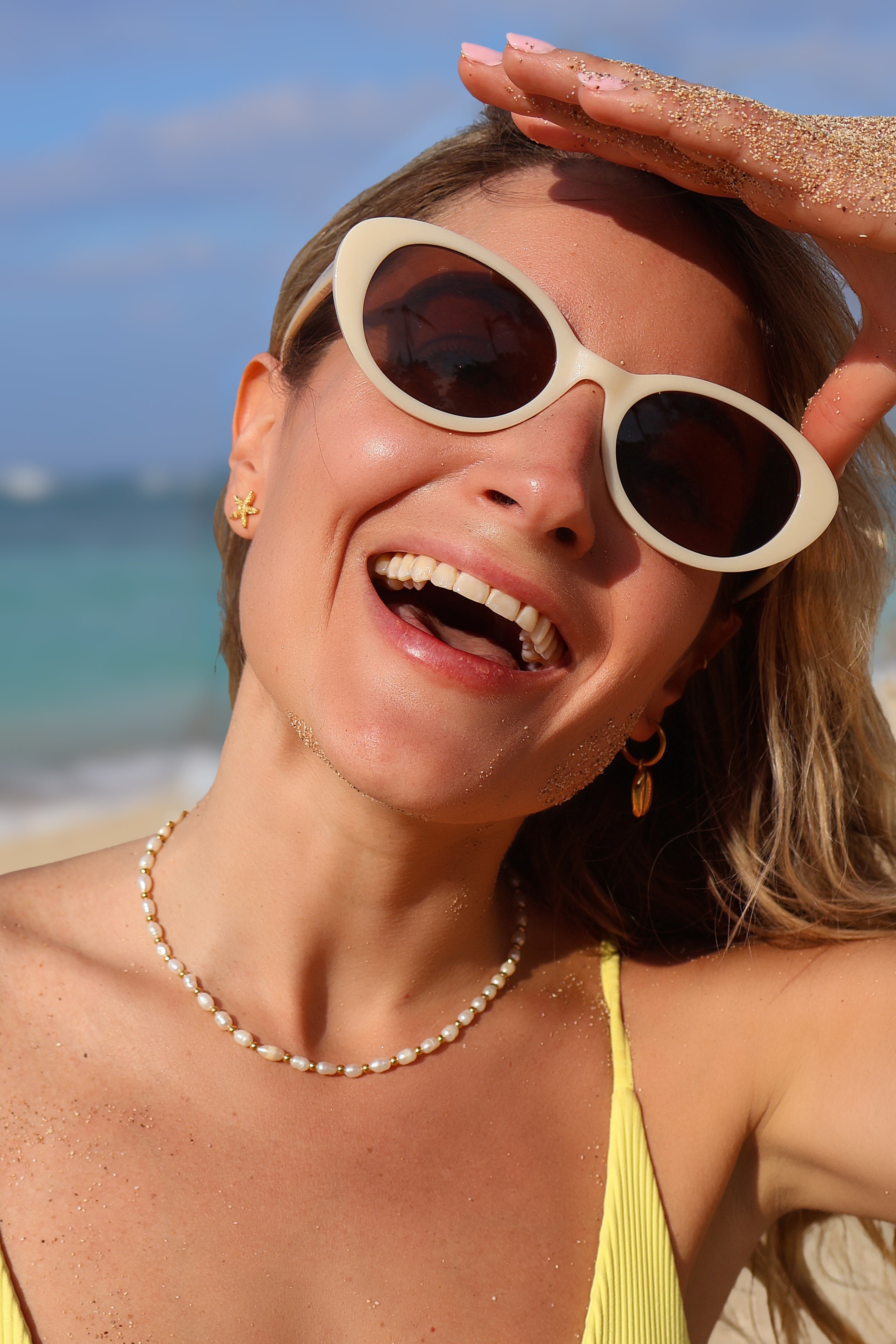 Bali Wave Pearl Necklace