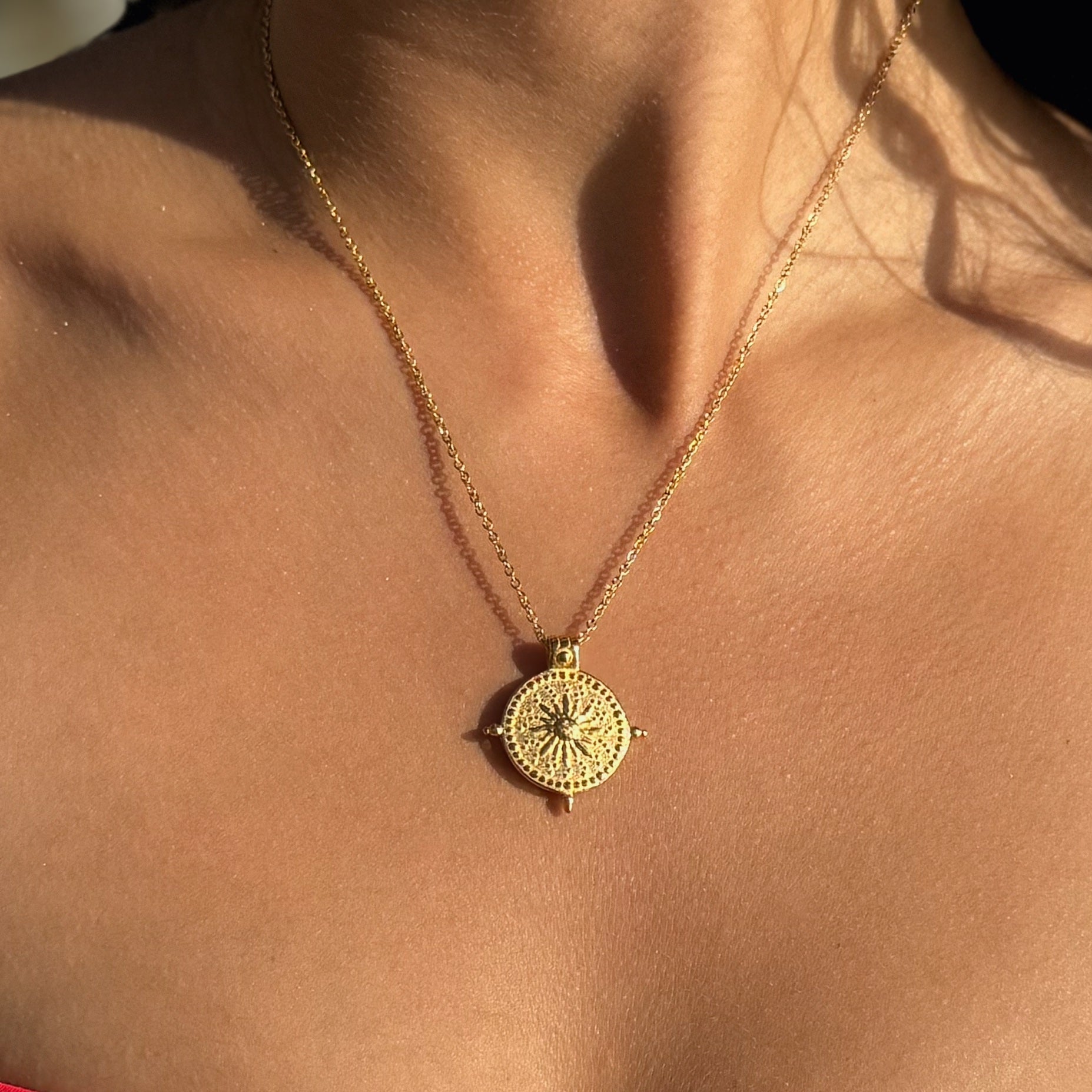 Soleil Compass Necklace
