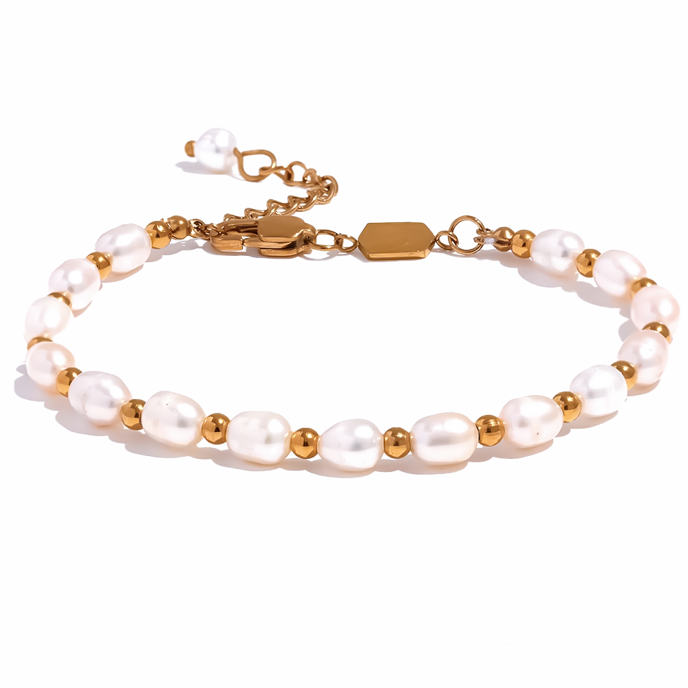 Bali Wave Pearl Bracelet