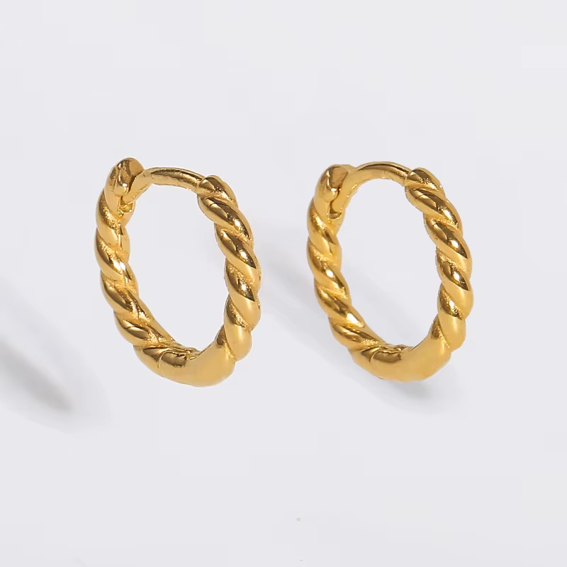 Nautica Twisted Hoop Earrings